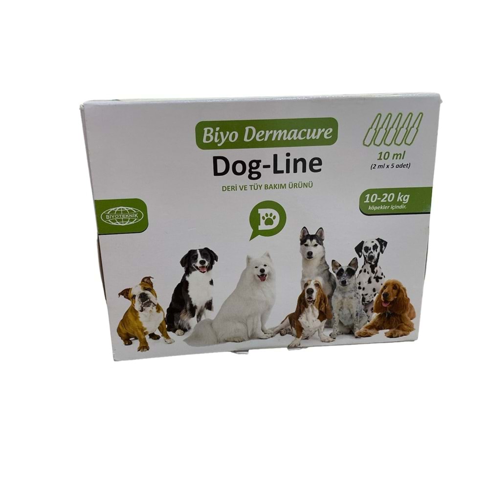 Biyo-Dermacure Dog Line Dog 2Ml*5 10-20Kg 10Ml
