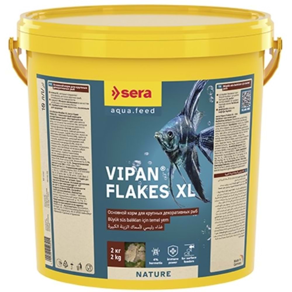 Sera Vipan Large Flakes Nature 10 Lt (2 Kg)