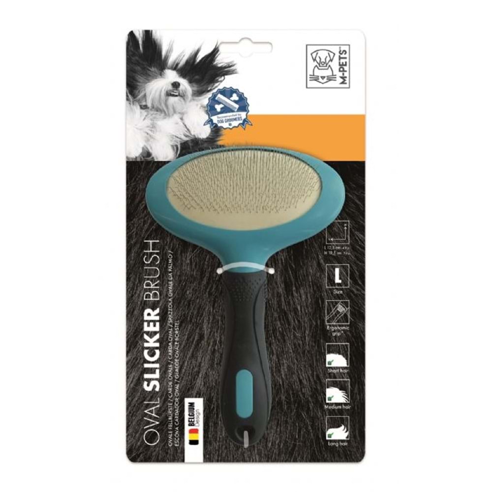 10104799 M-PETS KÖPEKLER İÇİN İNCE TELLİ OVAL FIRÇA (L)