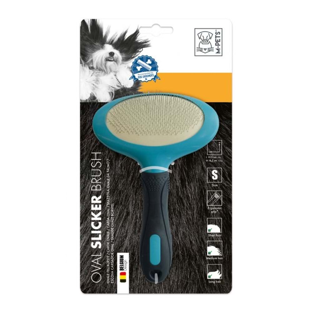 10104899 M-PETS KÖPEKLER İÇİN İNCE TELLİ OVAL FIRÇA (S)