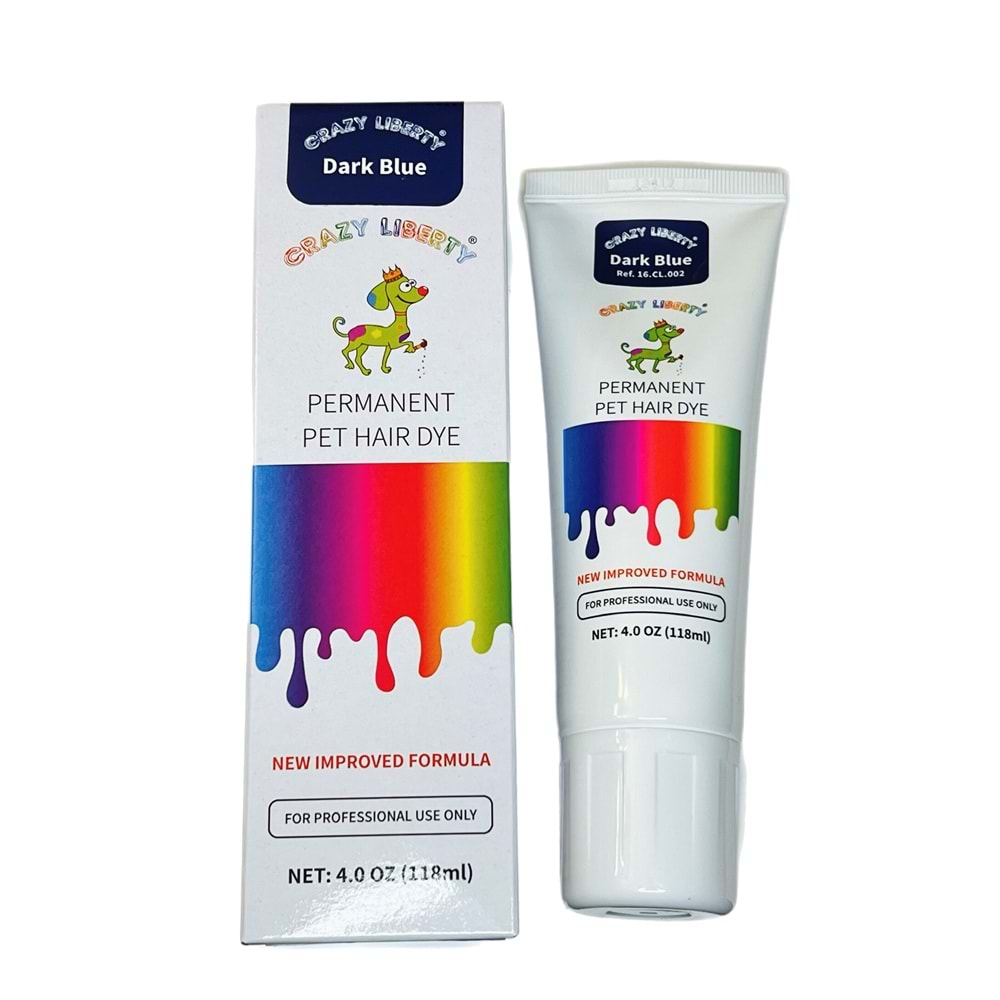 Crazy Lıberty Pet Boyası (Koyu Mavi) Dark Blue 118 Ml