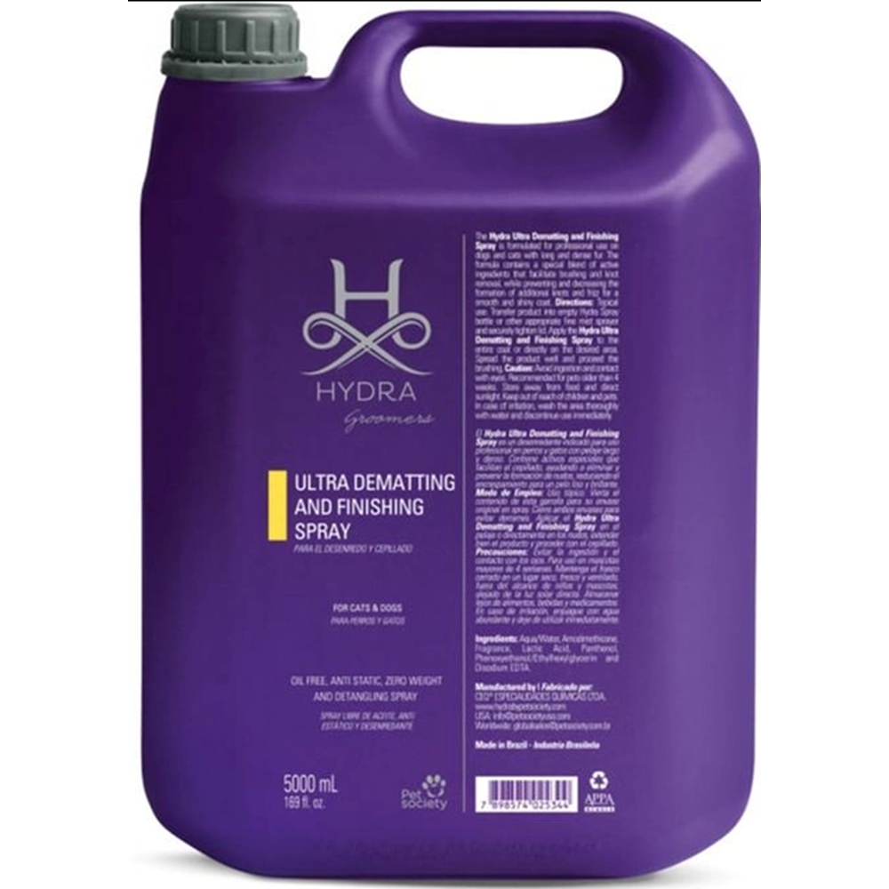 Hydra Groomers Extra Kıtık Açıcı Ve Parlatıcı Bitiriş Spreyi 5 Litre Bidon