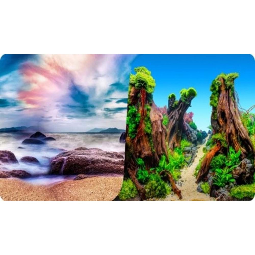 Plastik Poster Gökyüzü Agaç 30Cm-15Mt
