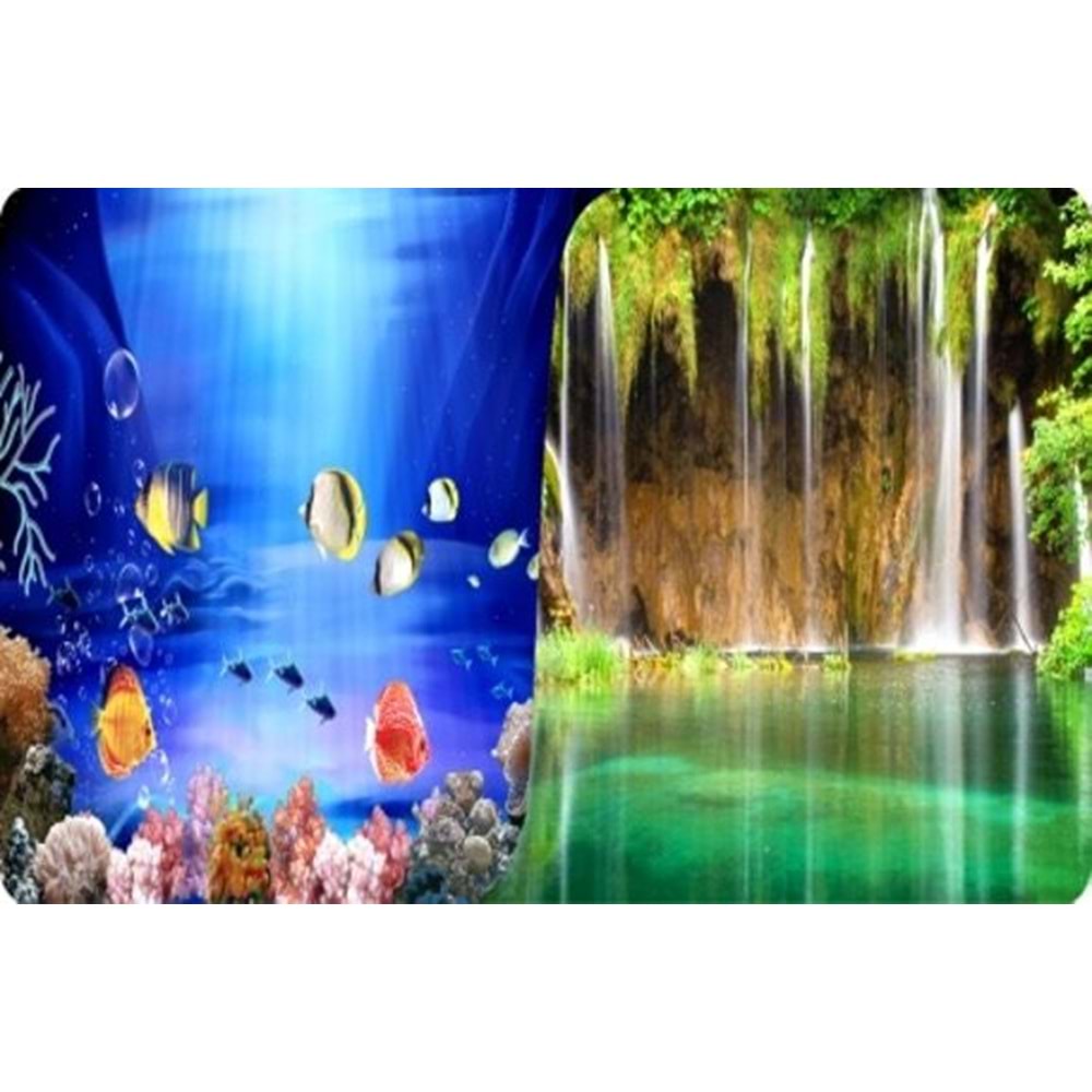 Plastik Poster Okyanus Şelale 30Cm-15Mt