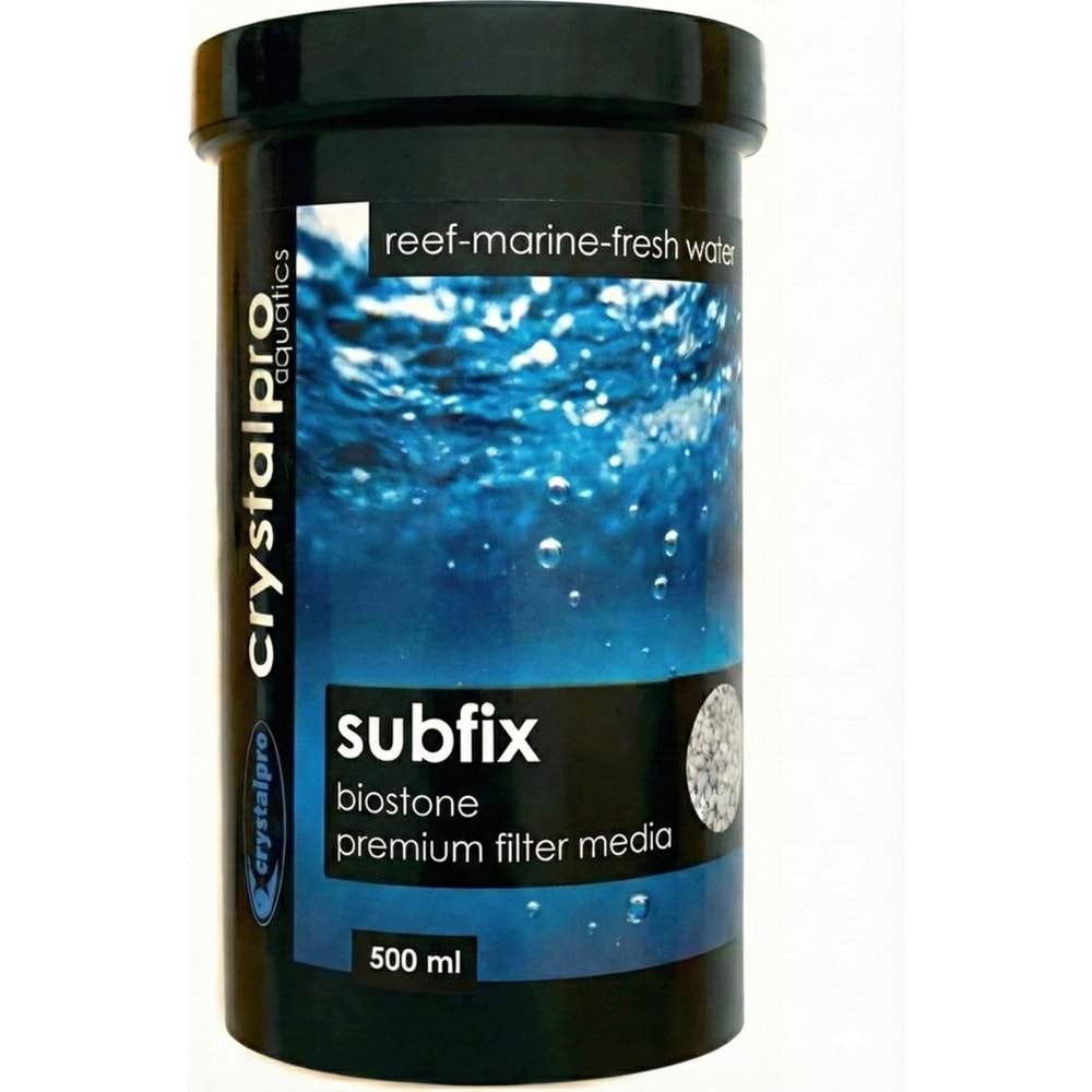 Crystalpro Subfix 500ML - Akvaryum Biyolojik Filtrasyon Medyası - Yüksek Kapasite Bakteri Yuvası