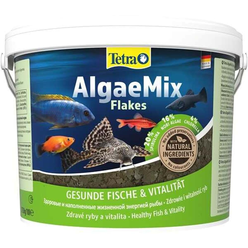 Tetra Algaemix Bitkisel Pul Balık Yemi - 10Lt