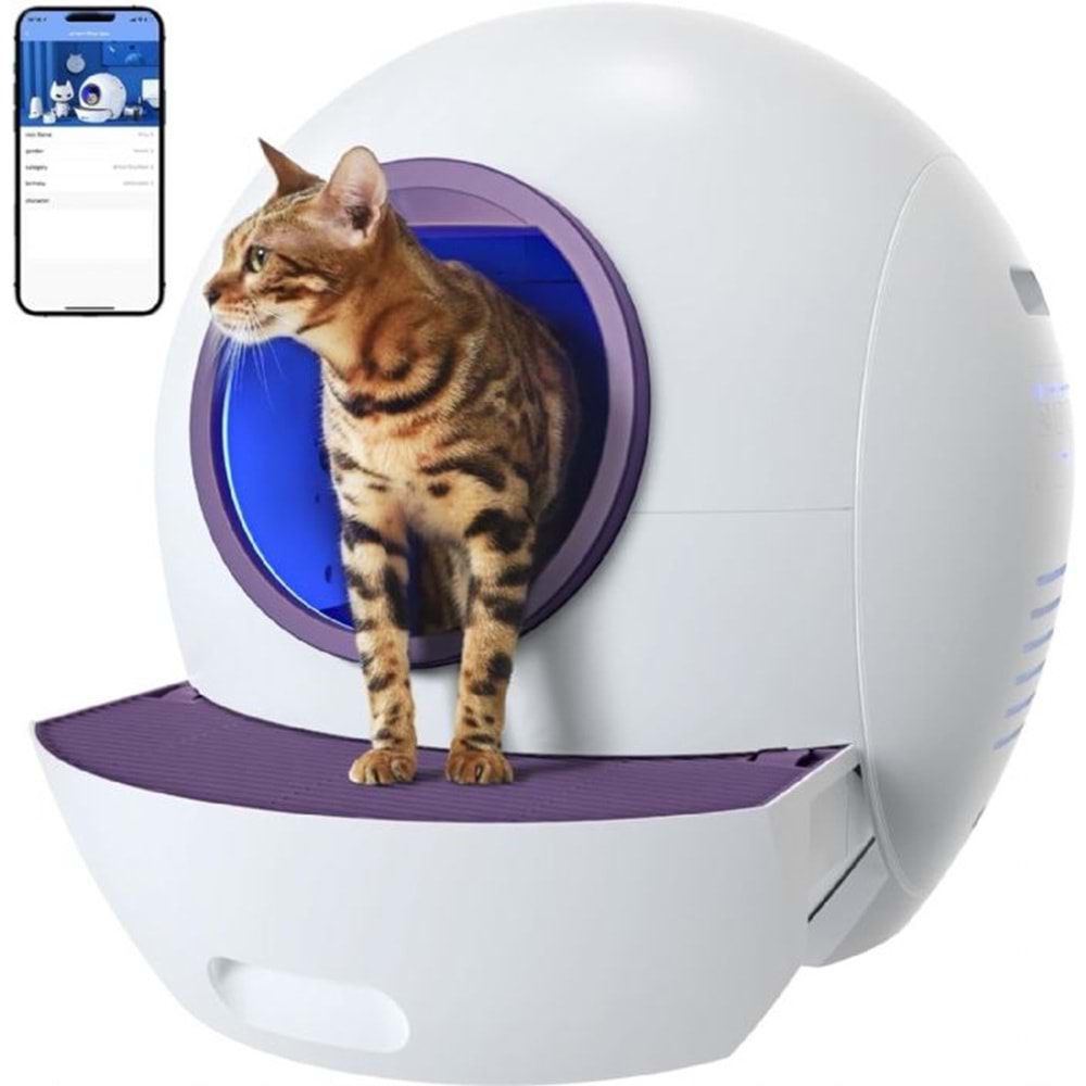 Elspet Otamatik Akıllı Kedi Tuvaleti 411-Els407