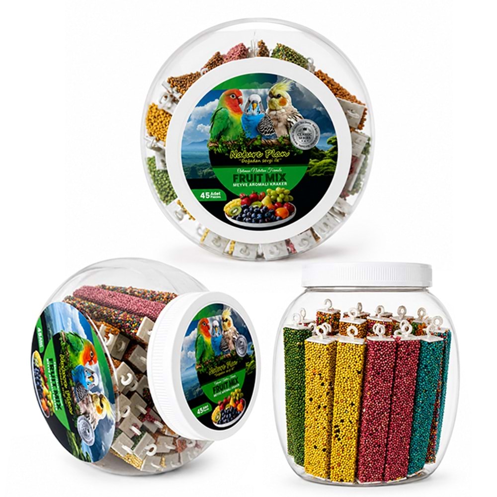 Nature Plan Fruit Mix Kuş Krakeri 45 li (4)