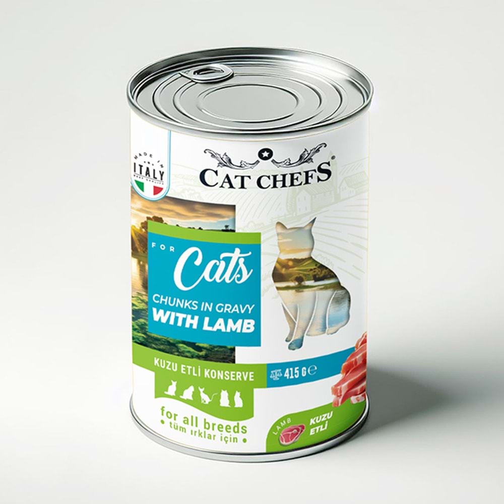 Cat Chefs Kuzu Etli Konserv 415 Gr.(24lü)