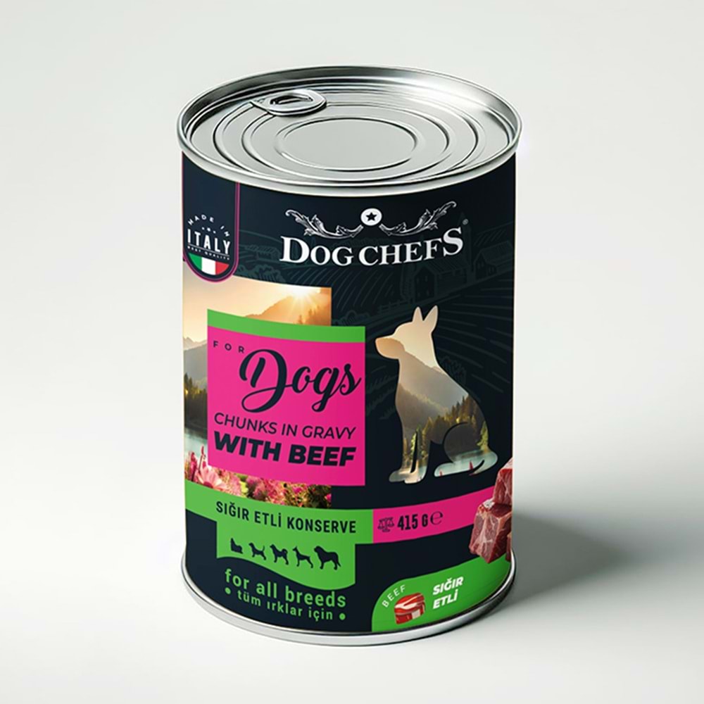 Dog Chefs Sığır Etli Konserve 415 Gr.(24lü)