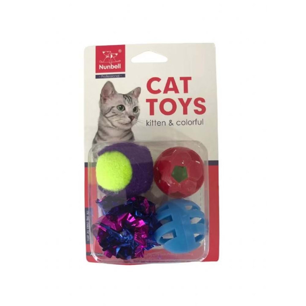 Nunbell Kedi Oyuncagı 4 Parça