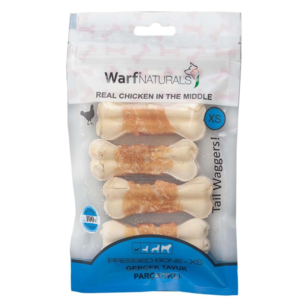 Warf Tavuklu Pres Kemik 7,5 Cm - 4Lü[6082)