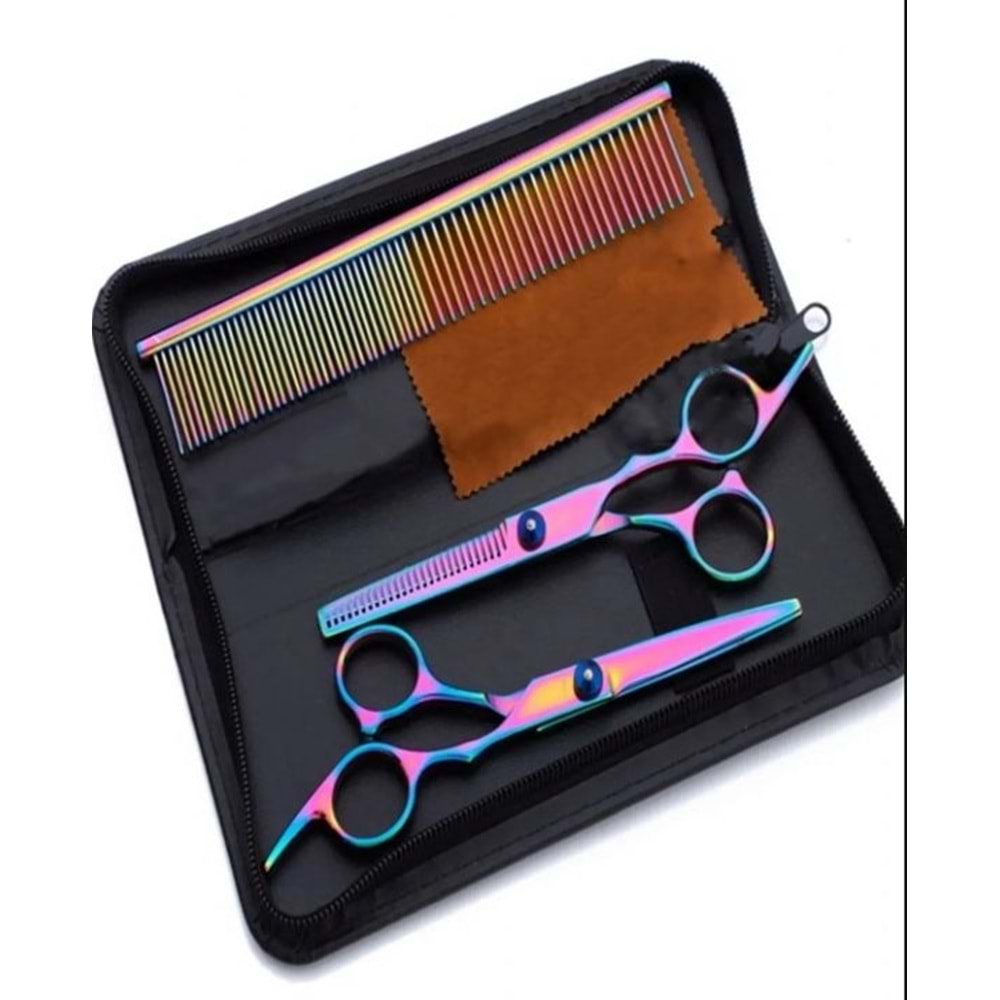Evcil Hayvan Gökkuşağı Grooming Seti