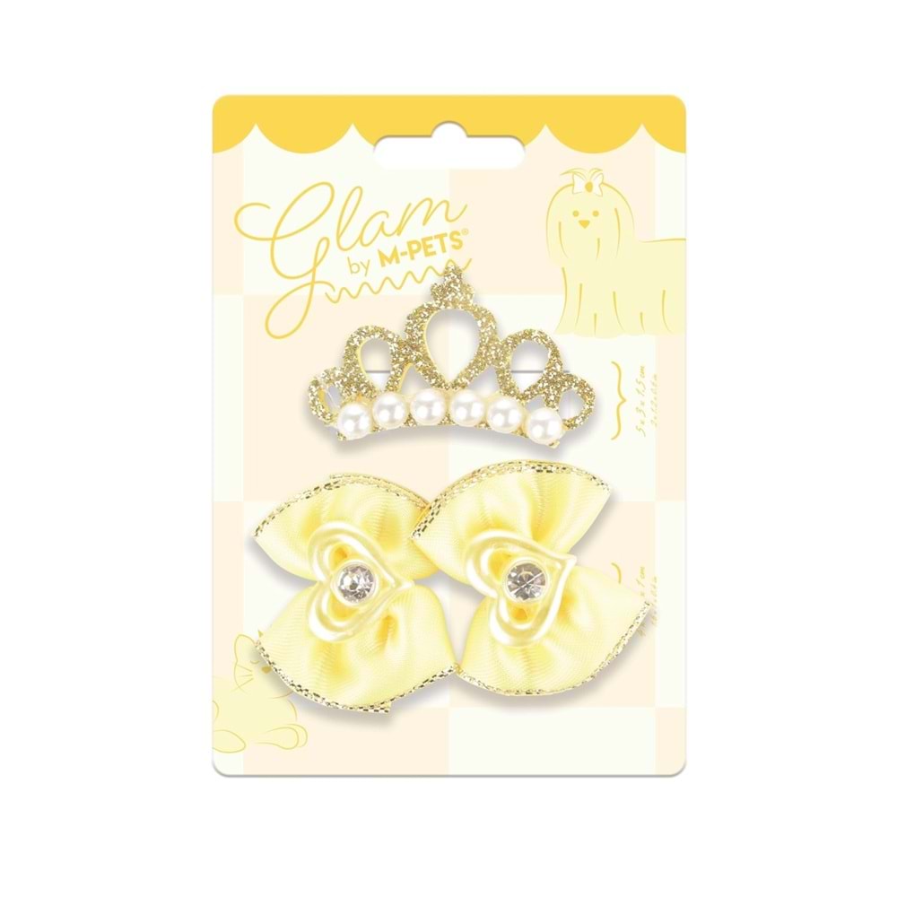 60900199 GLAM KÖPEKLER İÇİN AKSESUAR TOKA YELLOW