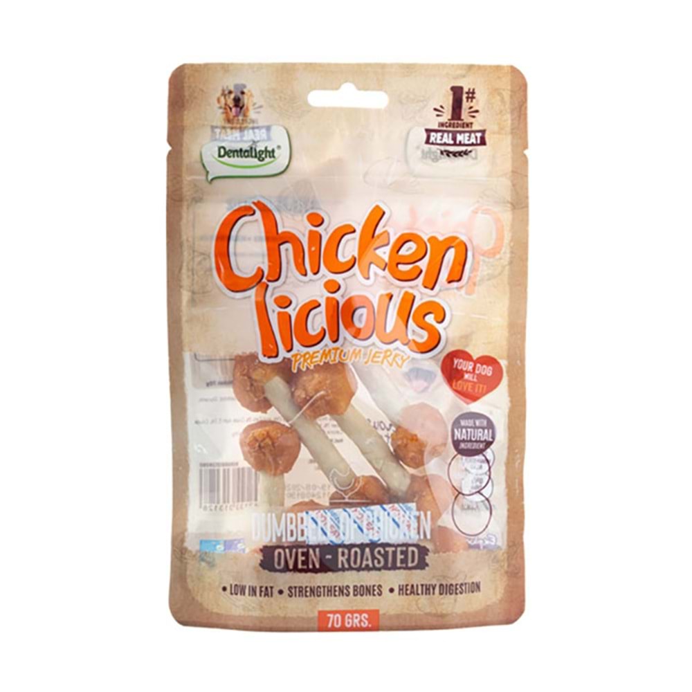 Dntlght Dog Chicken Licious DmbllOfChckn70G(Tekli)