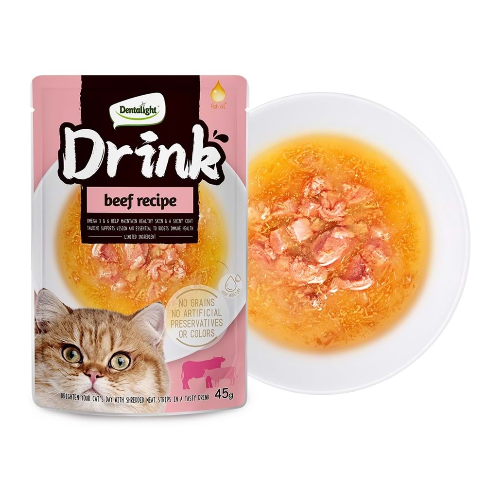 Dntlght CatDentalight Cat Drink Beef Rcp45G(Tekli)