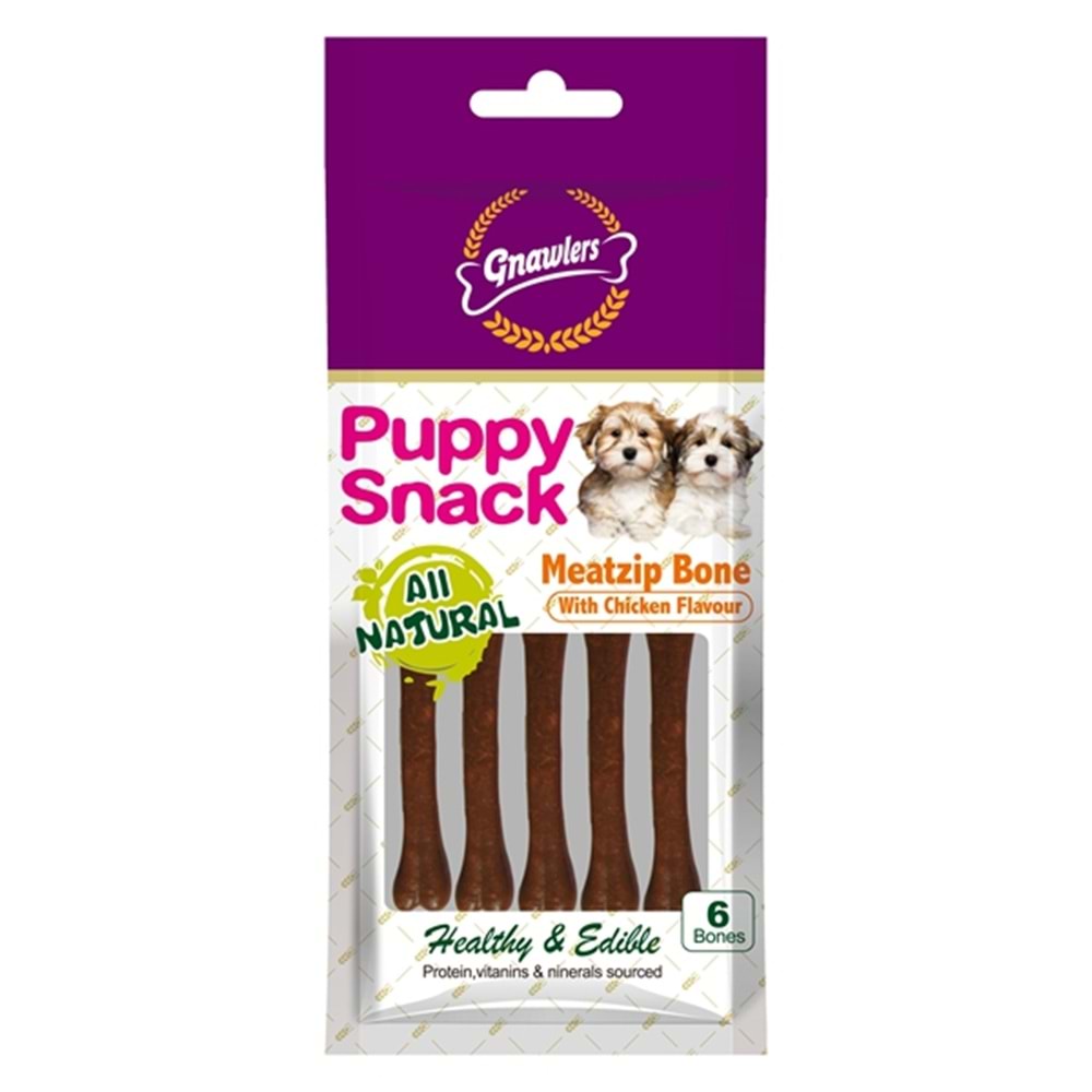 Gnawlers Chicken Flavor MeatBone 6Li 40Gr