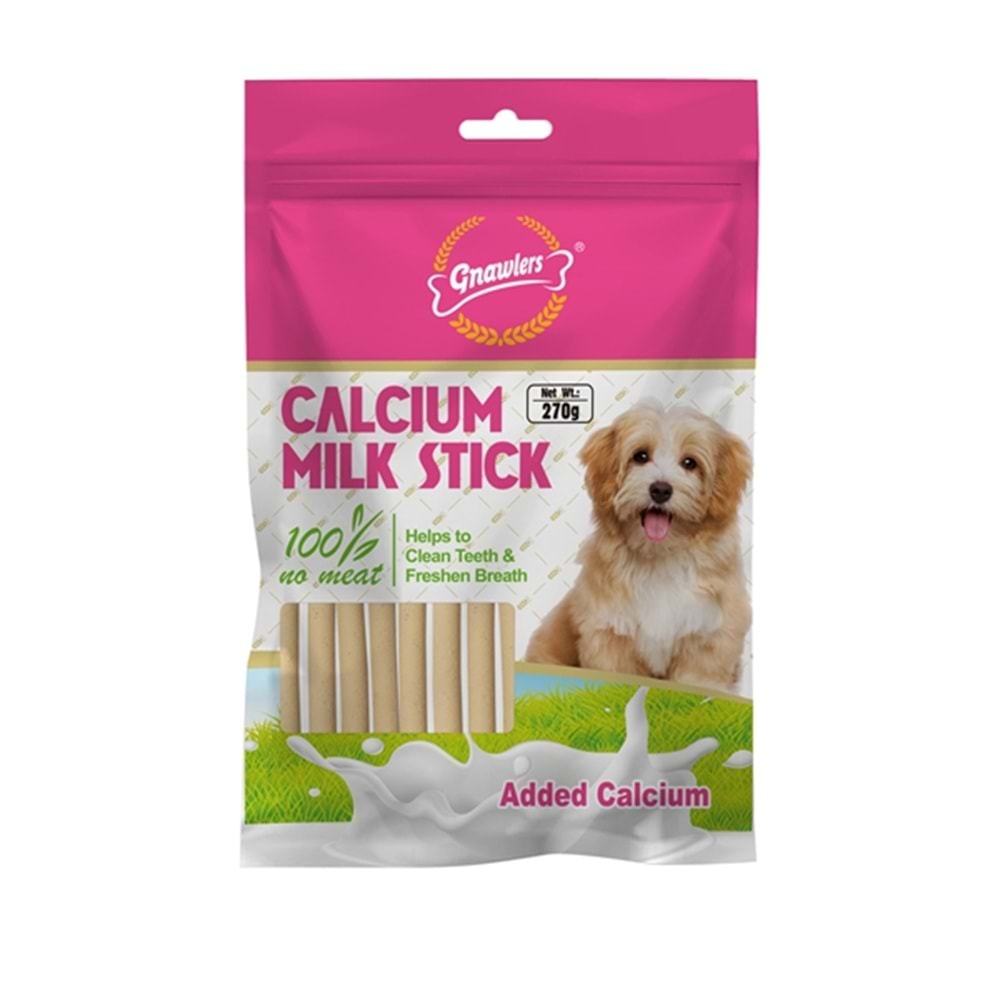 Gnawlers Calcium Milk Stick 270Gr