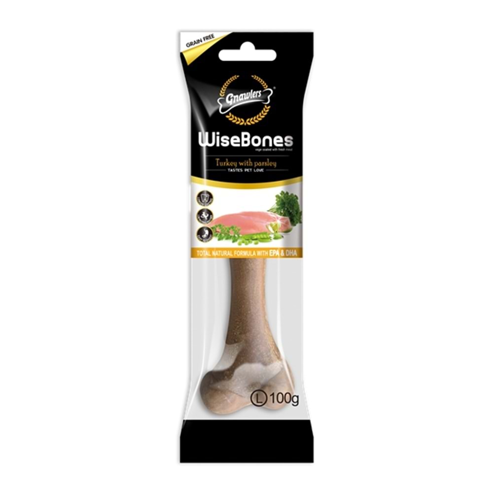 Gnawlers Wisebns Turkey&Parsley(L)100Gr