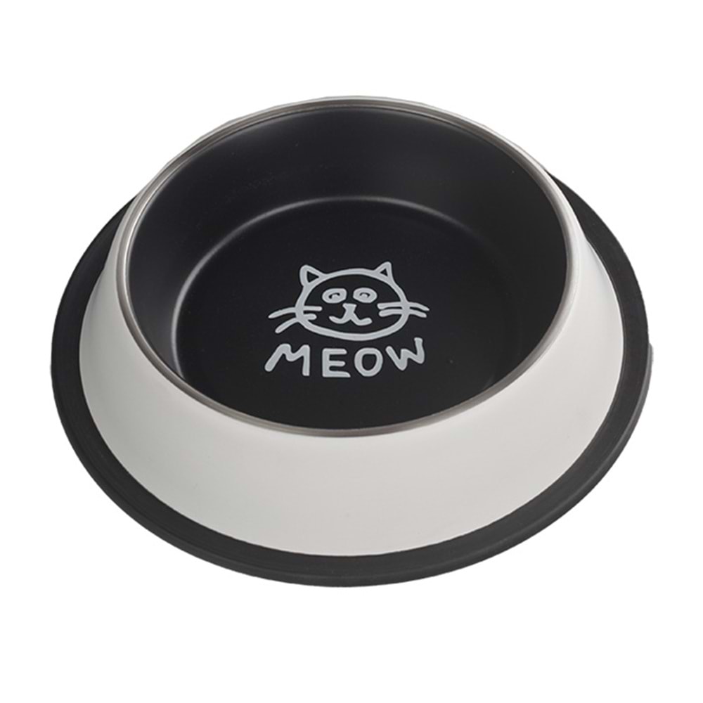 Fancy Paws Kedi Desenli Ç. Mama Kabı-16 Oz- 15.5Cm