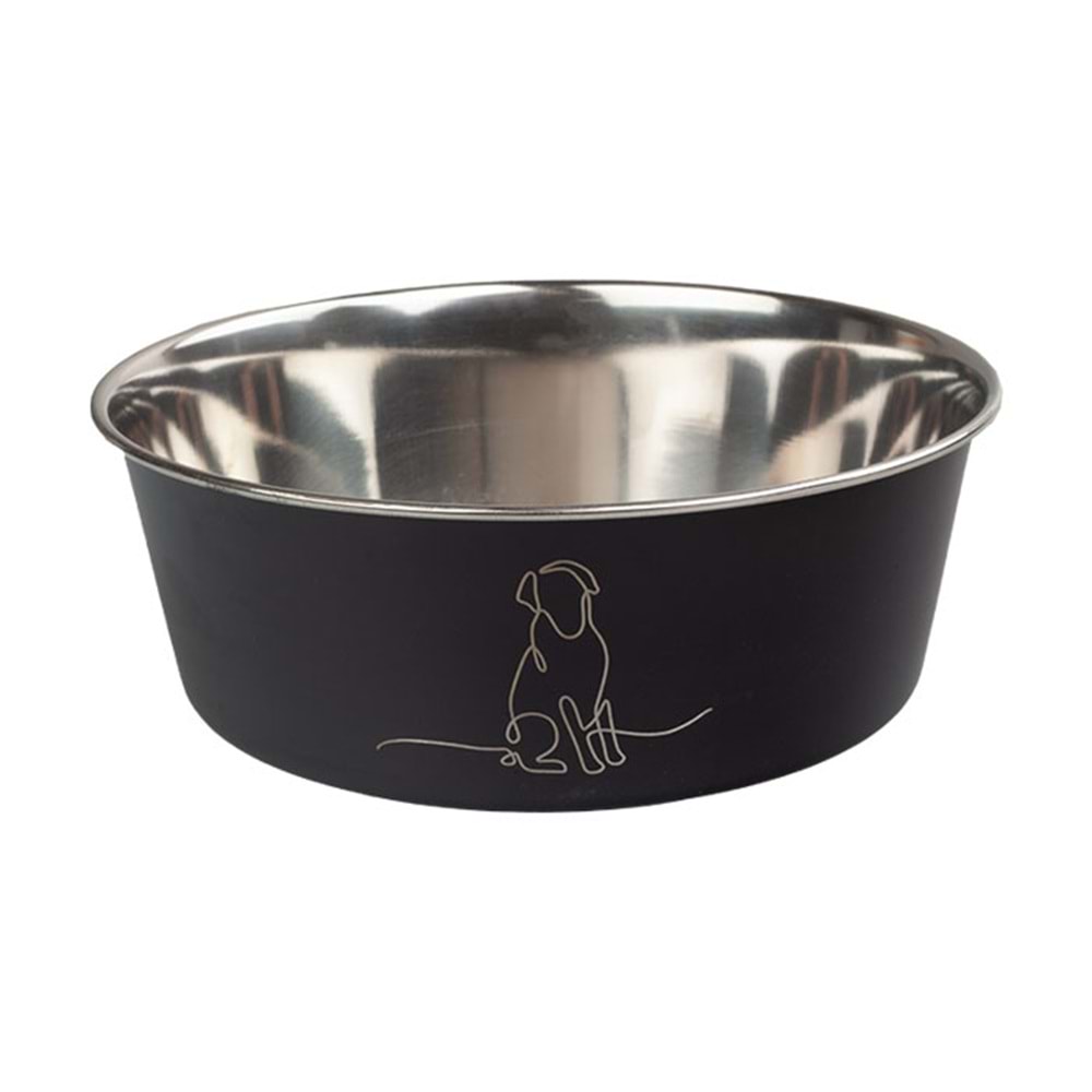 Fancy Paws Hdns(Dl) 1 Qt Lazer İşlemeli Mama Su Kabı