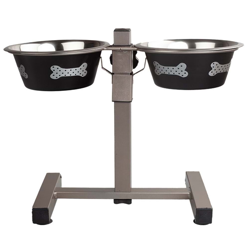 Fancy Paws Addt2B(Bn) 1 Qt Ayaklı Mama Su Kabı Seti
