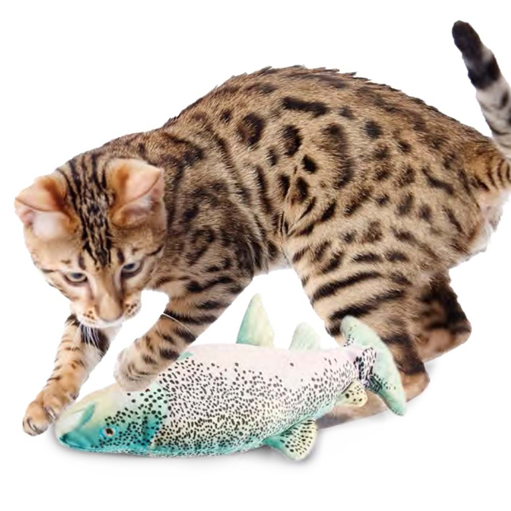 Titreşimli Alabalık 28X12X5,5 Cm Catnip&Gümüşasma