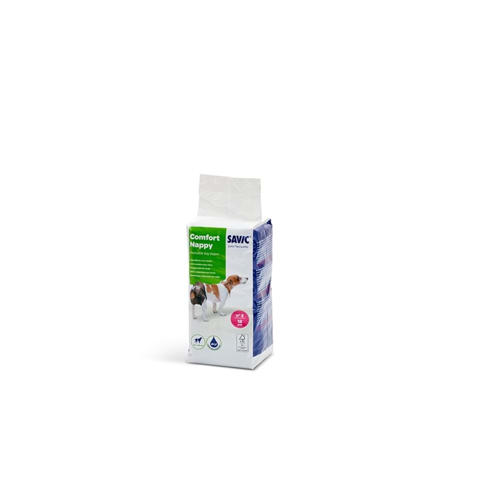 Savic Comfort Nappy Size 2 | Tek Kullanımlık Bezler – 12 Bez