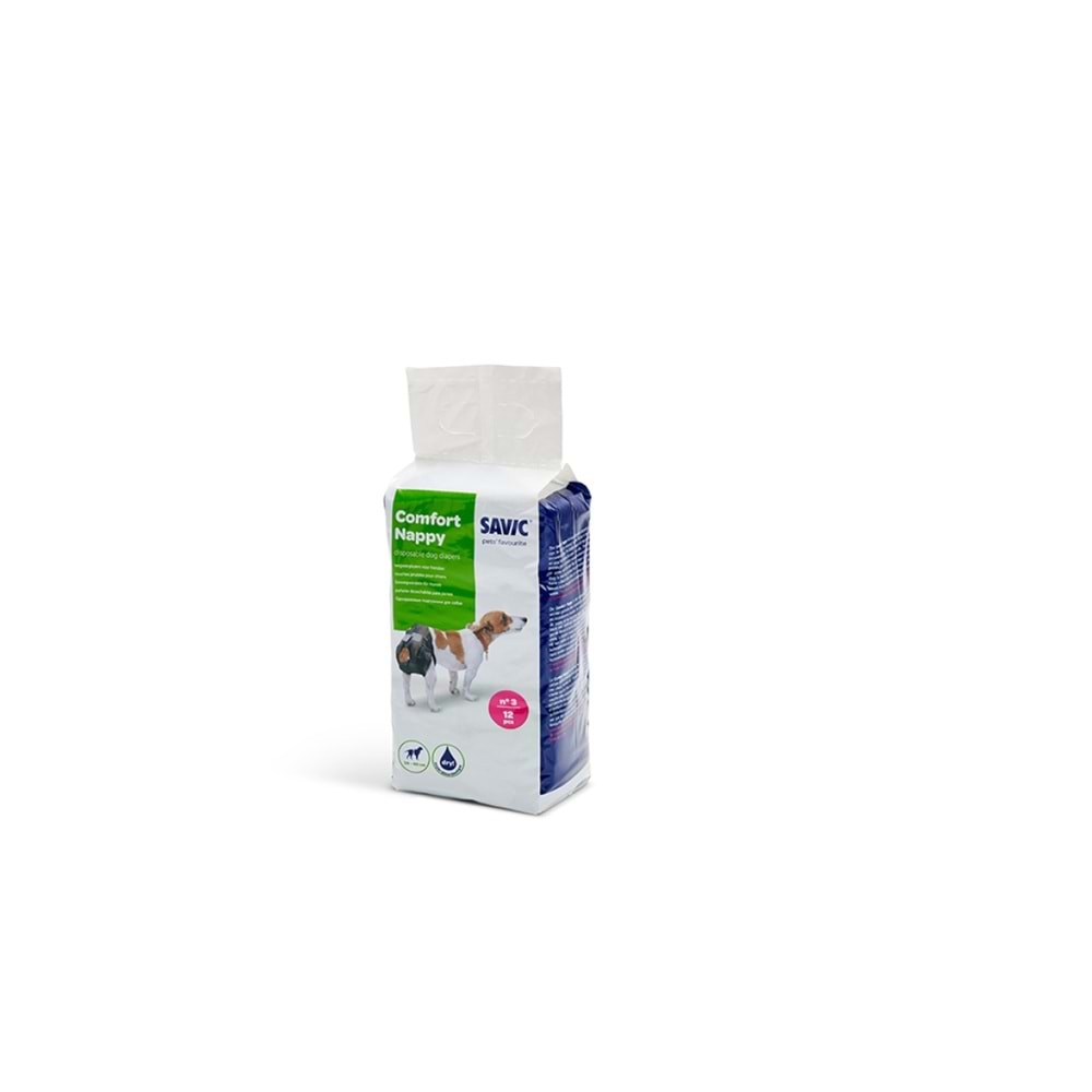 Savic Comfort Nappy Size 3 | Tek Kullanımlık Bezler – 12 Bez