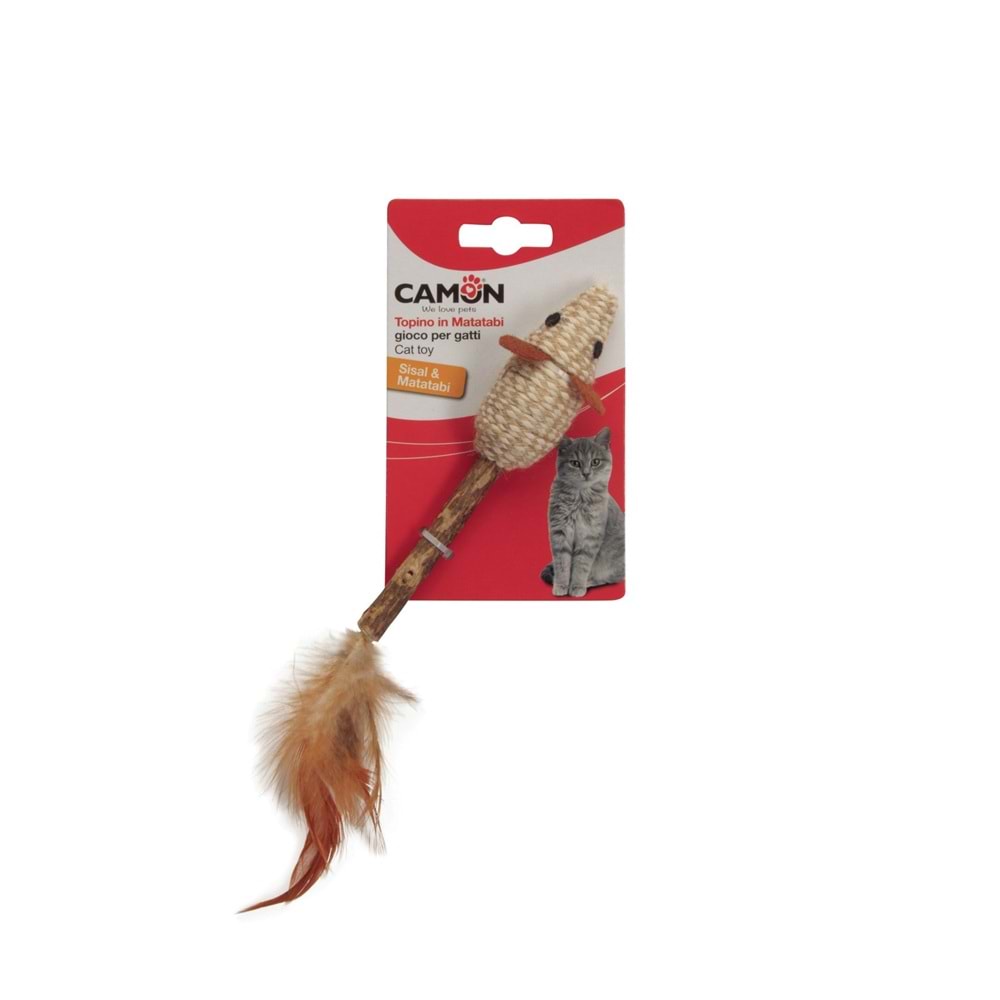Camon Sisal&Matatabi Fare Kedi Oyuncağı 13Cm