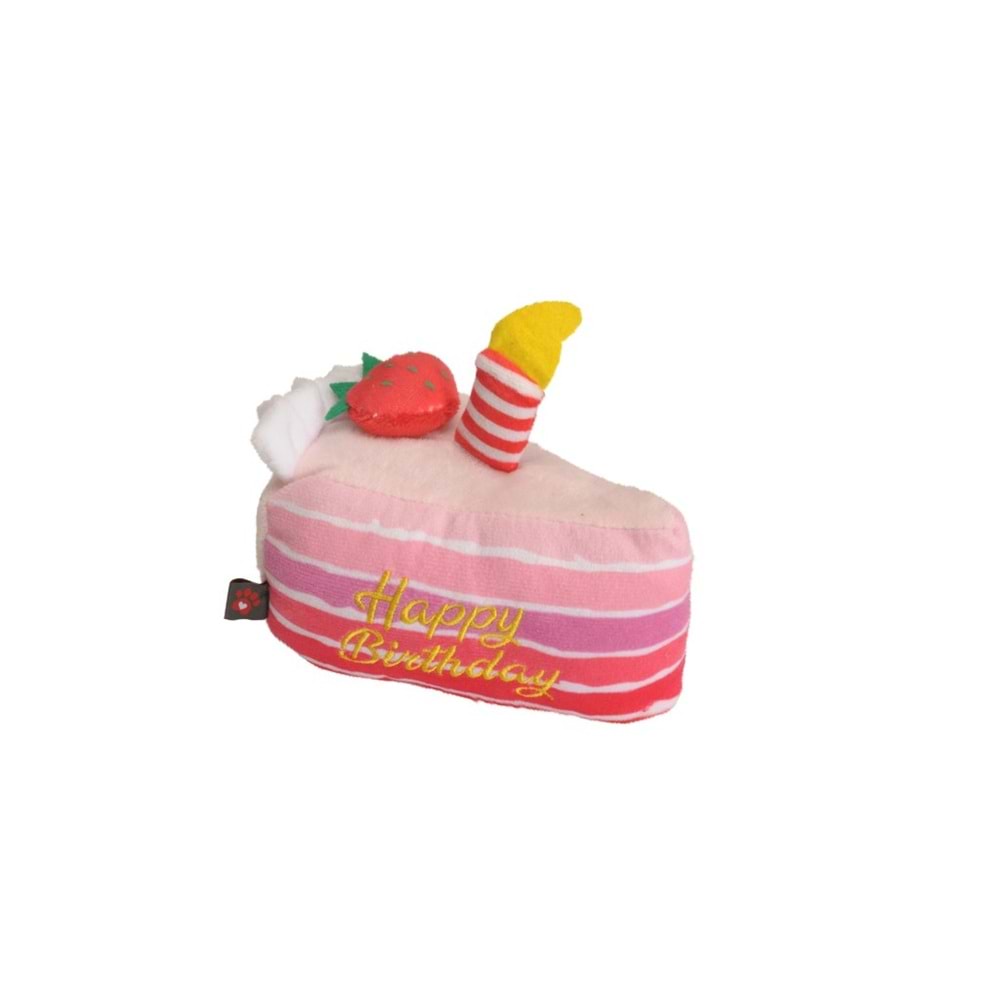 Gıoco Cane İn Poliestere C/Squeaker, Fetta Di Torta, Approx. 25Cm