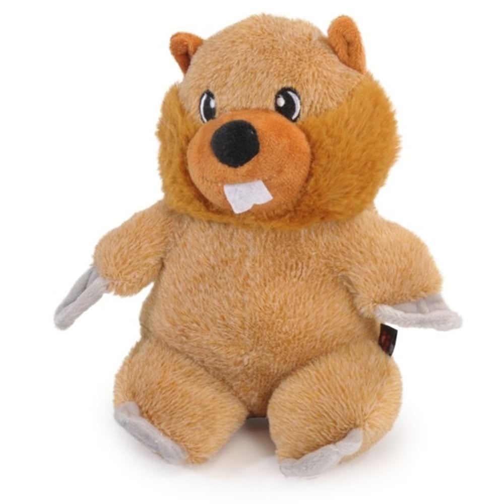 Dog Toy - Polyester Reindeer And Beaver W/Squeaker, Approx. 22Cm