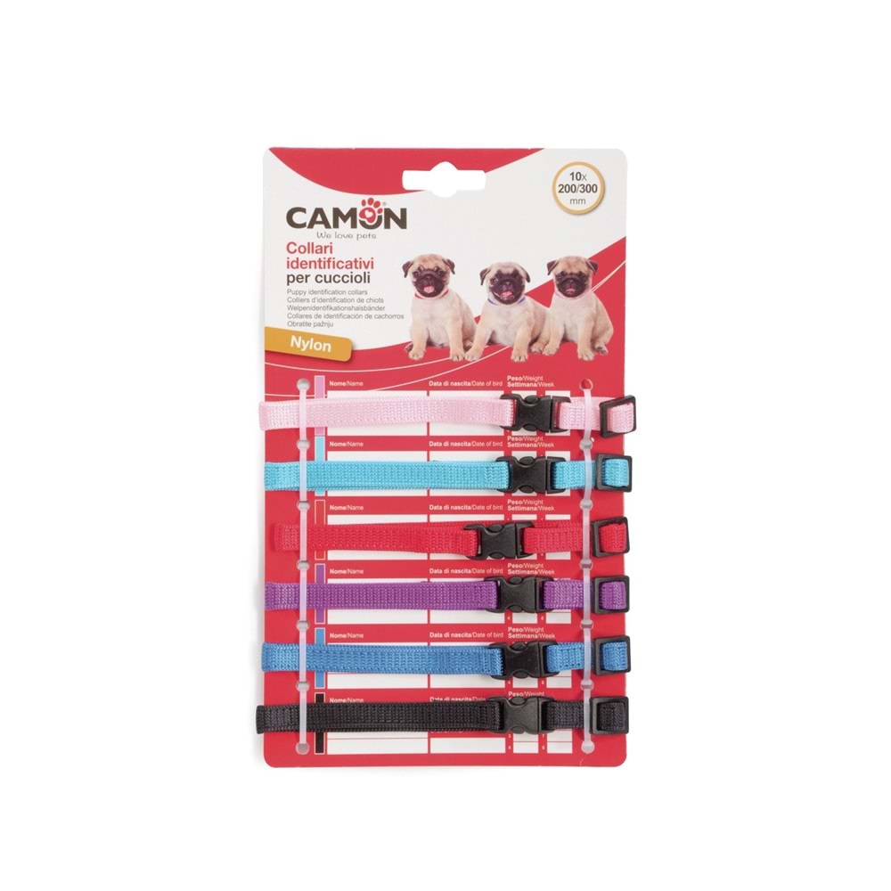 Camon Yavru Köpek Boyun Tasması 6Lı 1X20-30Cm