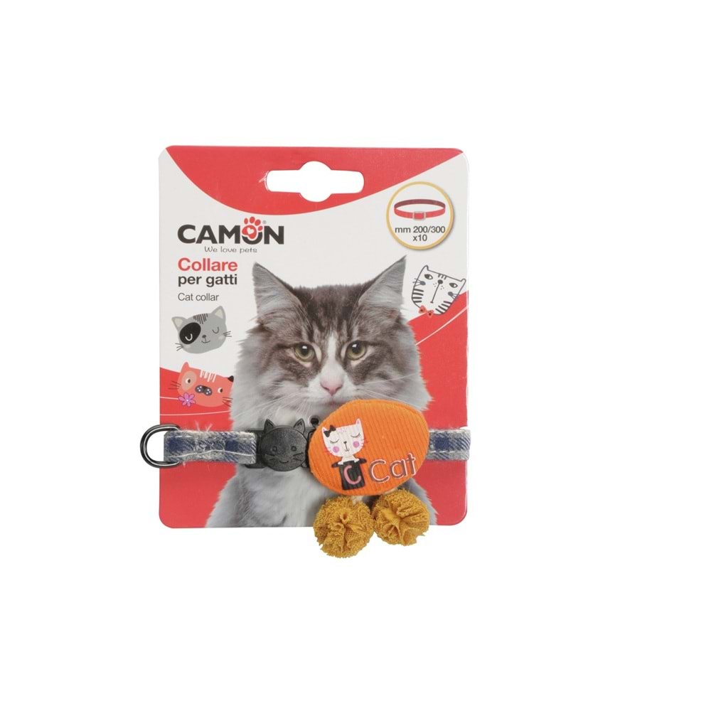 Camon Kedi Boyun Tasması Mix2 Yaka Boyutu: 10X200 / 300Mm