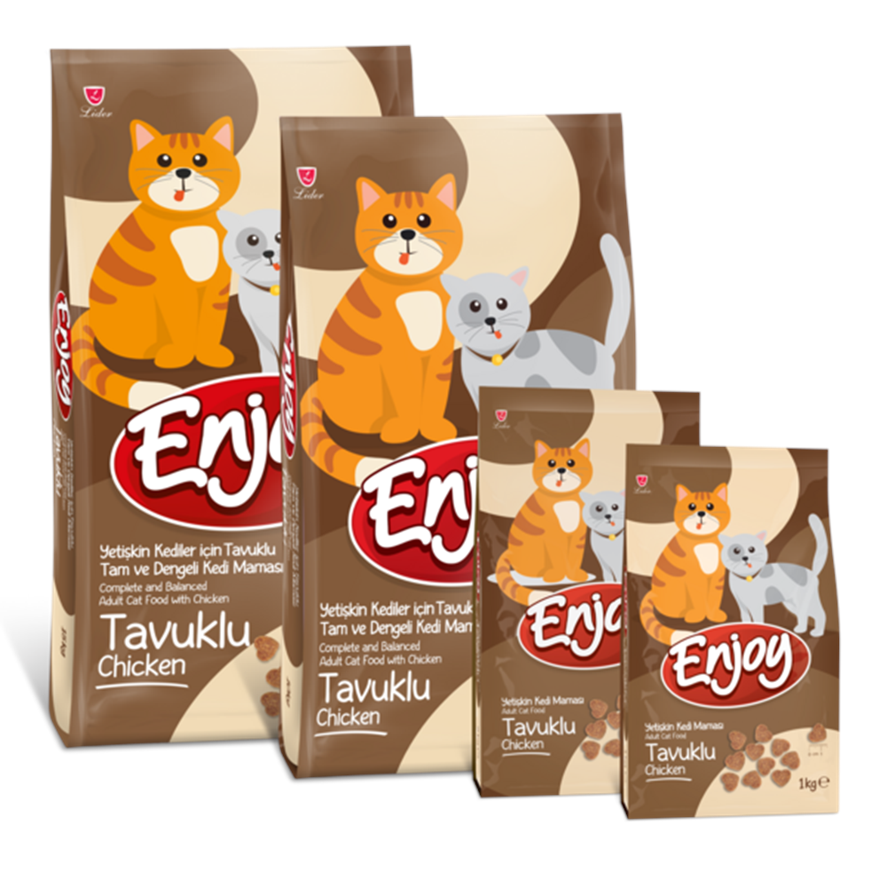 Enjoy Tavuklu Yetişkin Kedi Maması 15 Kg