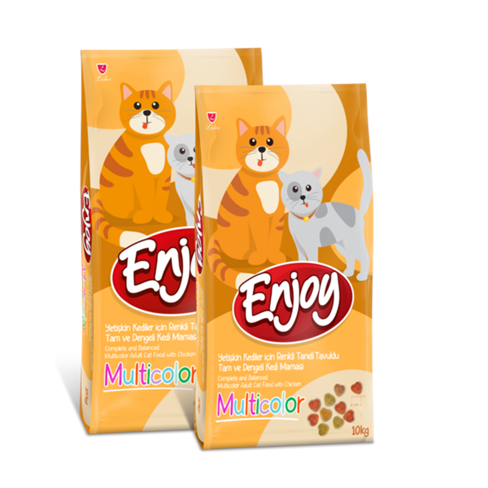 Enjoy Multıcolor Tavuklu Yetişkin Kedi Maması 15 Kg