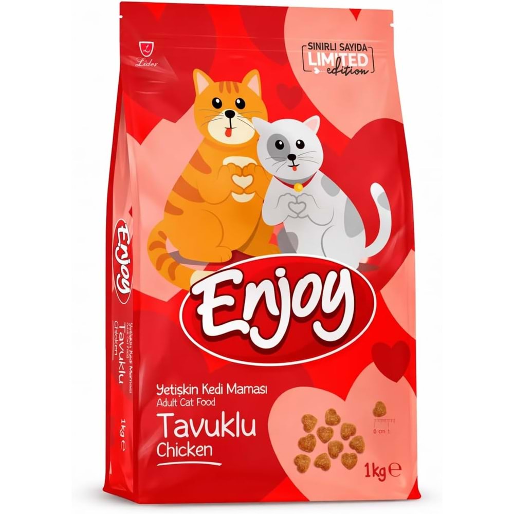ENJOY TAVUKLU YETİŞKİN KEDİ MAMASI 1 KG enj-14s