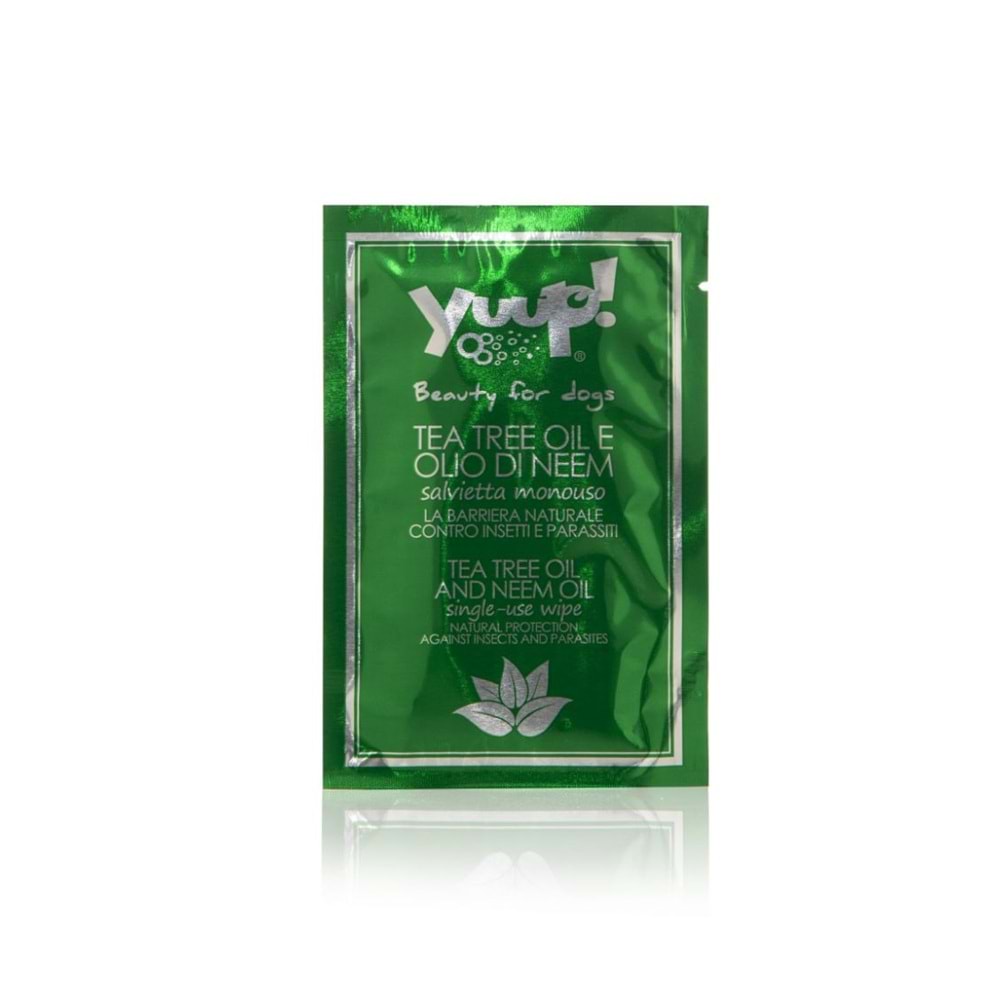 Yuup! Çay Ağacı Ve Neem Ağacı Yağlı Temizleme Silme Mendili (60Lı)