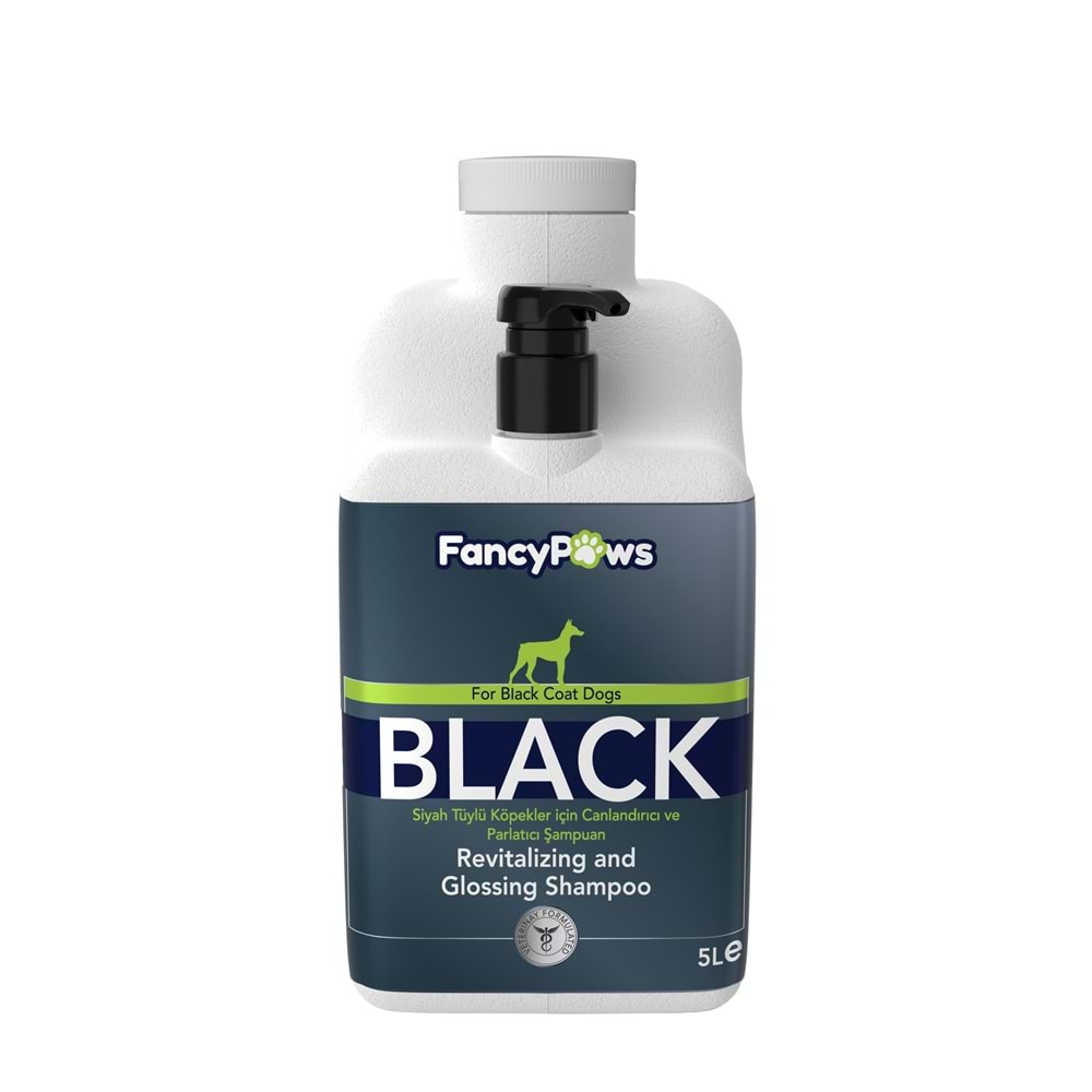 Fancy Paws Black Siyah Tüylü Köpekler İçin Canlandırıcı Ve Parlatıcı Şampuan 5 Lt