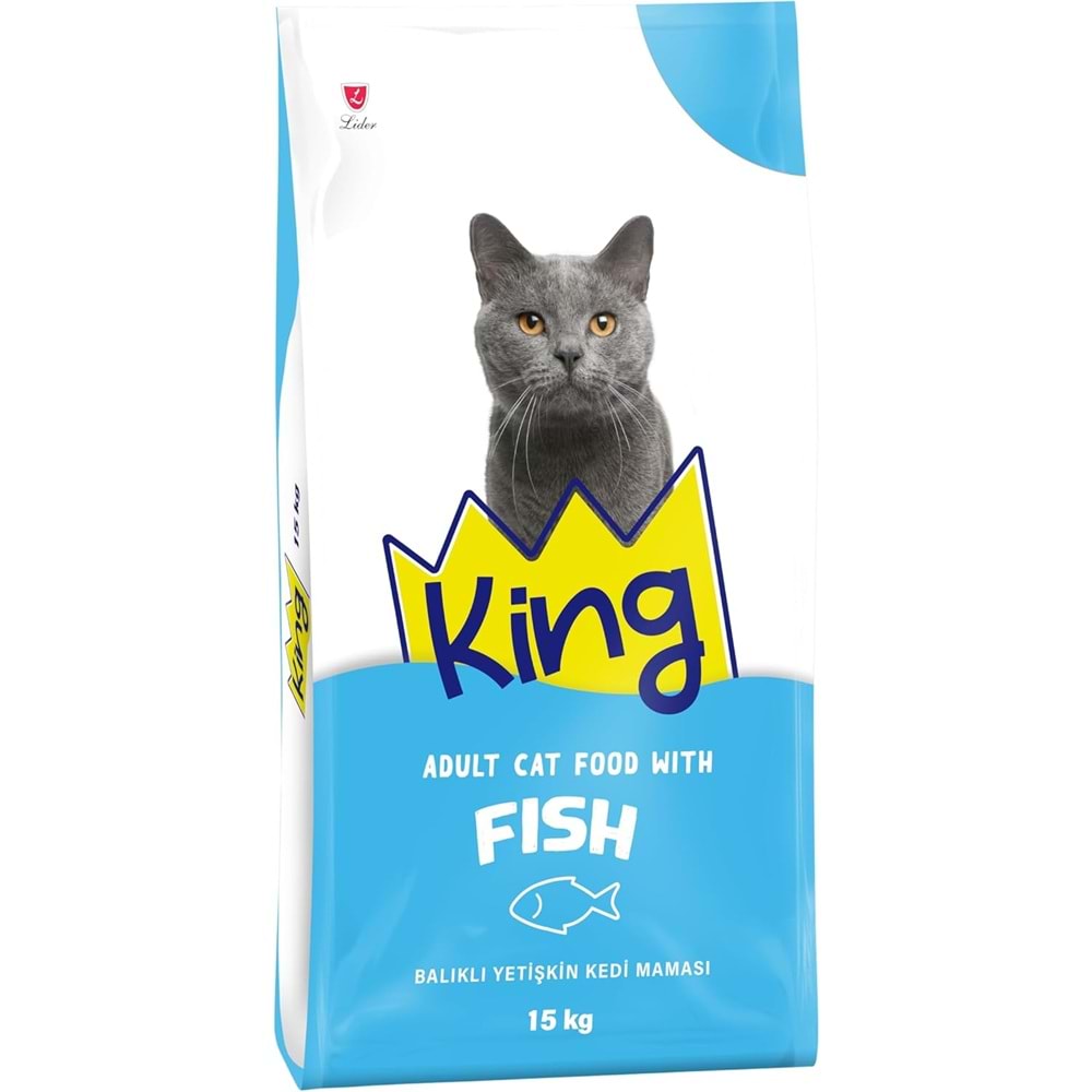 Kıng Balıklı Yetişkin Kedi Maması 15 Kg