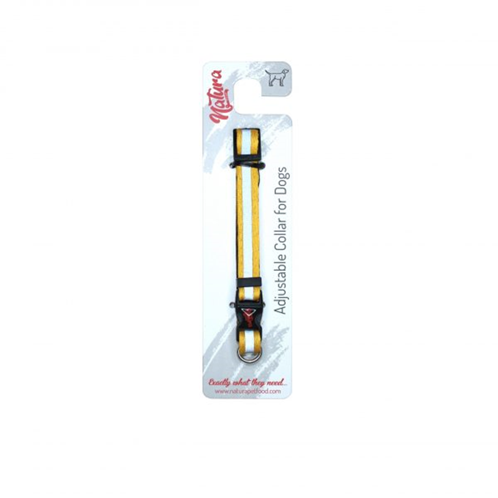 Natura Reflektörlü Köpek Boyun Tasması Xs / S - Sarı