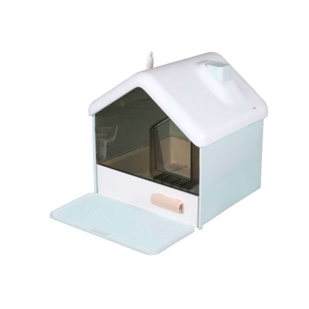 Jcs Kedi Tuvaleti Ev Şeklinde Şeffaf Pencereli 46*48.5*50