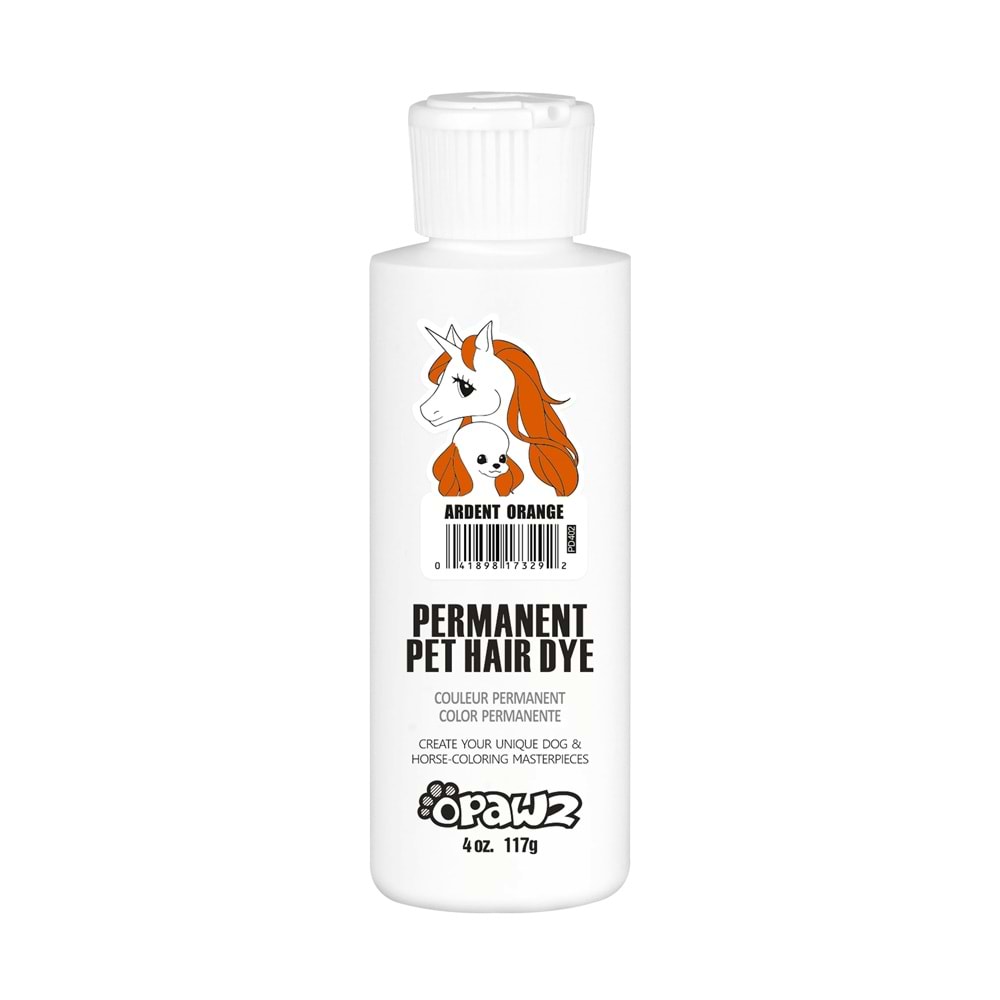 Pd02 Opawz Pet Hair Dye - Ardent Orange 4 Oz. (117G)