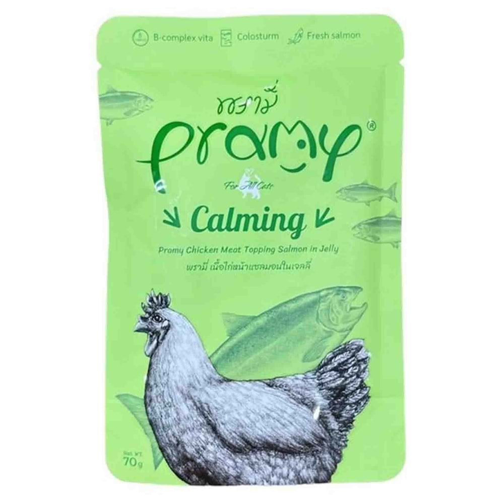 Pramy Pouch Jöle İçinde Somonlu Ve Tavuklu Kedi Maması 70 G
