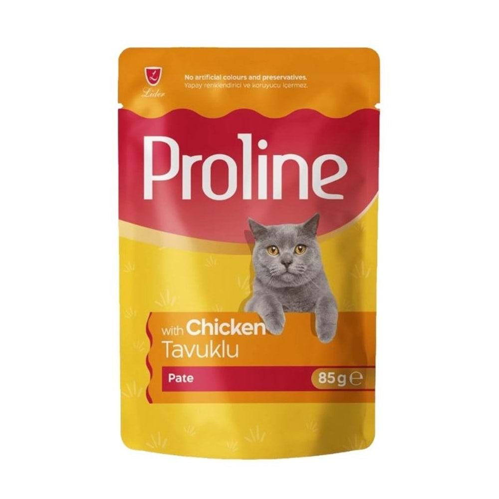 Prolıne Pouch Pate Tavuklu Yetişkin Kedi Maması 85 G