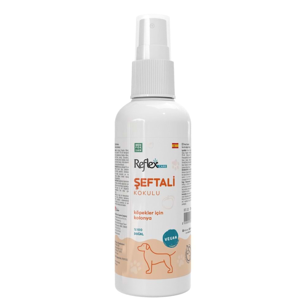 REFLEX CARE ŞEFTALİ KOKULU KÖPEK KOLONYASI 125 ML
