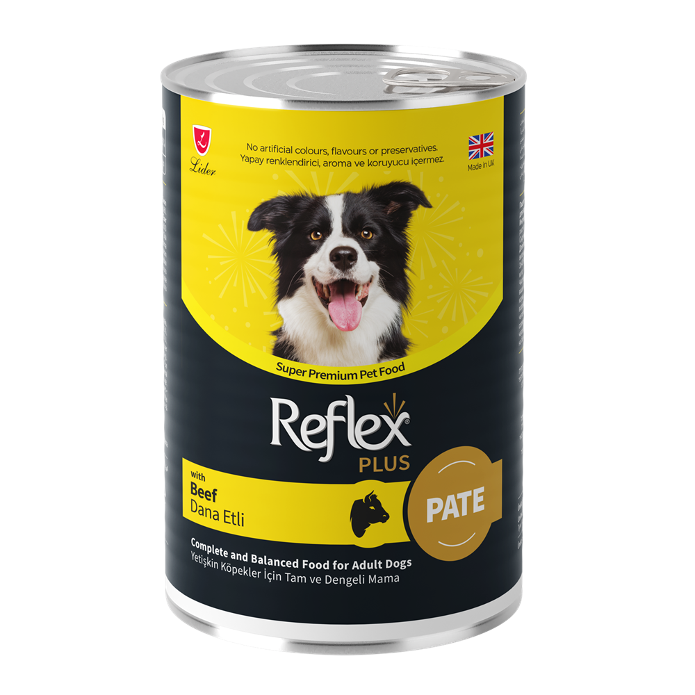 Reflex Plus Konserve Pate Dana Etli Yetişkin Köpek Maması 395 G