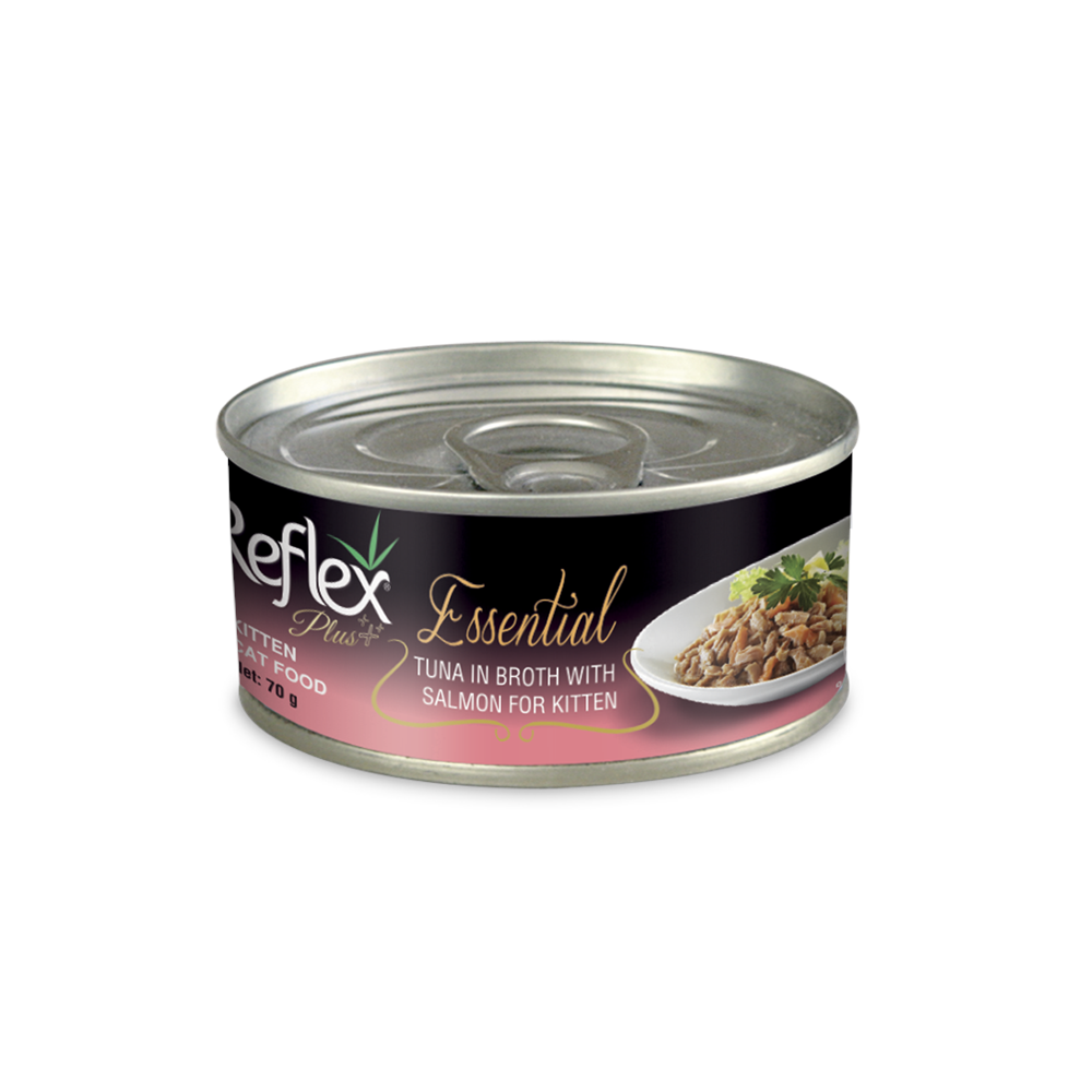 Reflex Plus Essentıal Et Suyu İçinde Ton Balıklı Ve Somonlu Yavru Kedi Maması 70 G