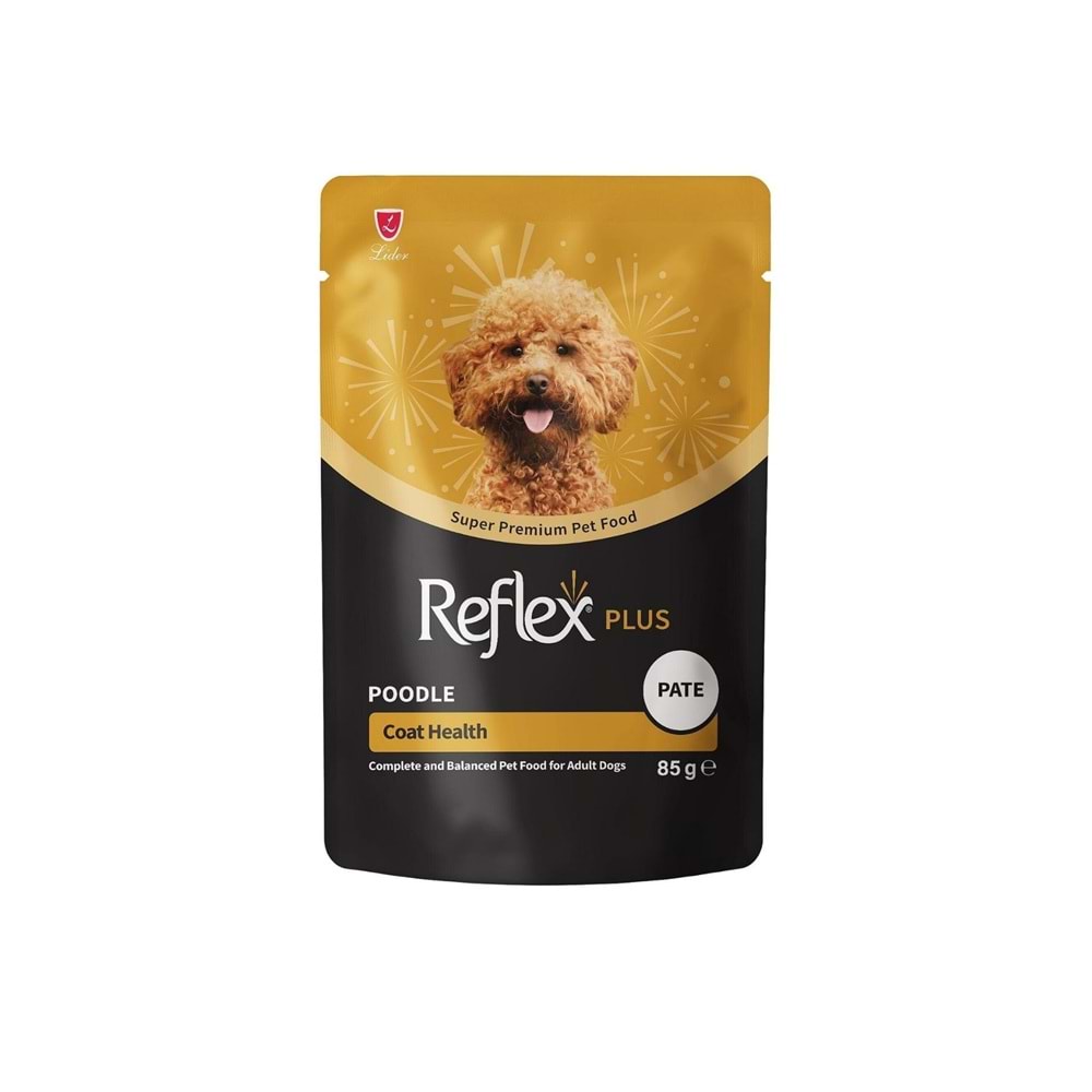 REFLEX PLUS POUCH POODLE COAT HEALTH PATE YETİŞKİN KÖPEK MAMASI 85 G