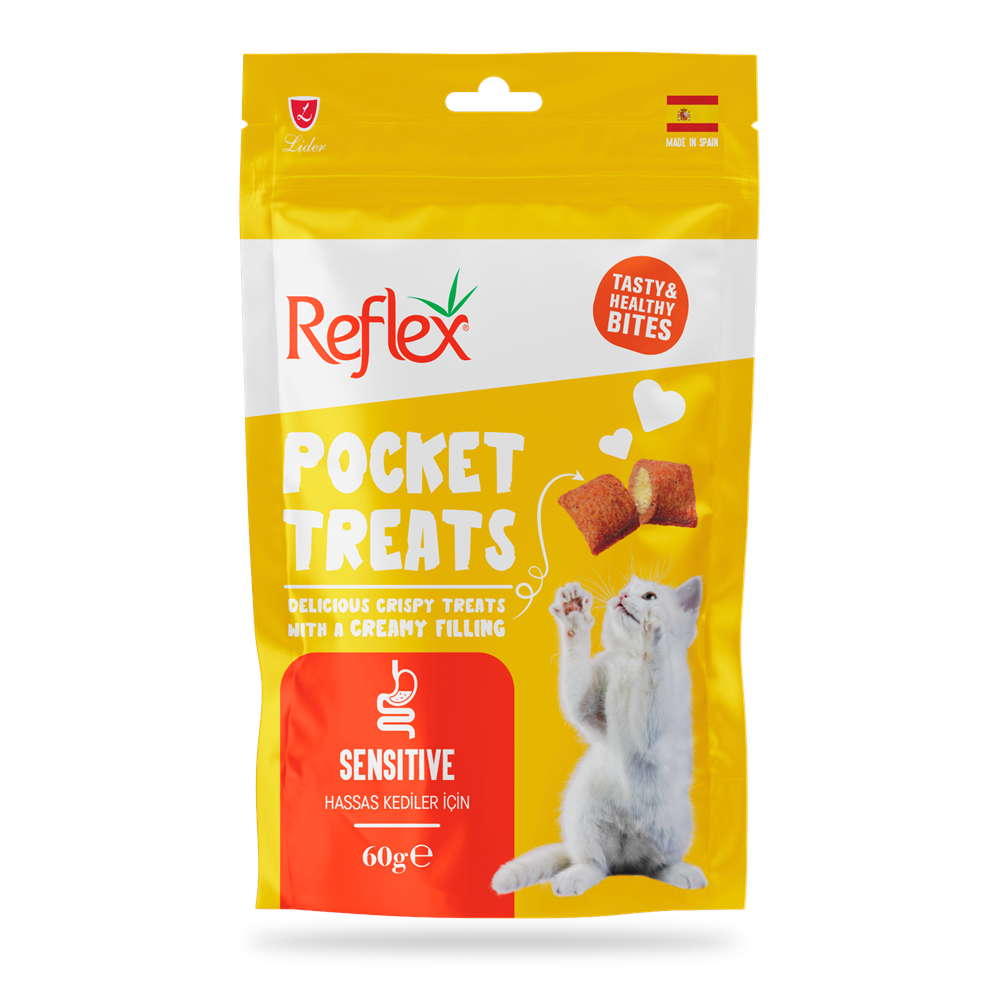 Reflex Plus Hassas Kediler İçin Kedi Ödül Maması 60 G